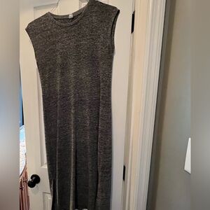 Gray tshirt midi dress, xs